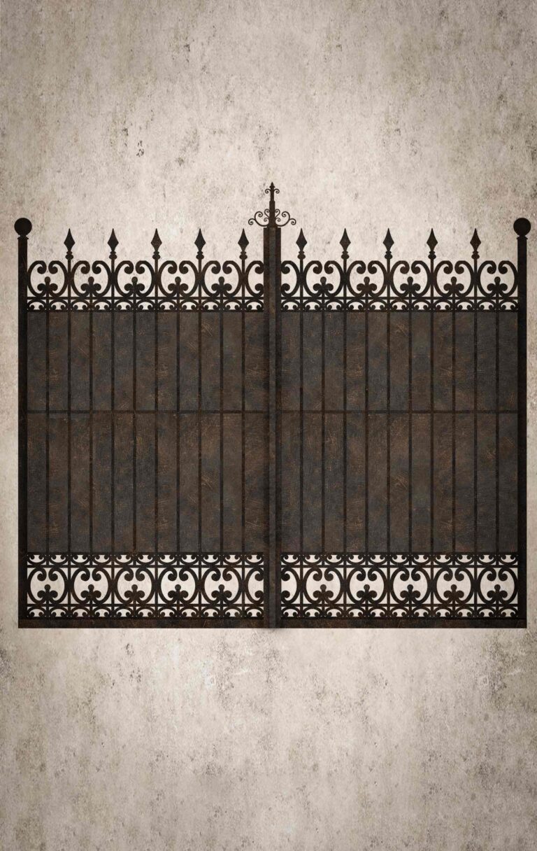 Reja con Piezas San Martín, barrotes y chapón