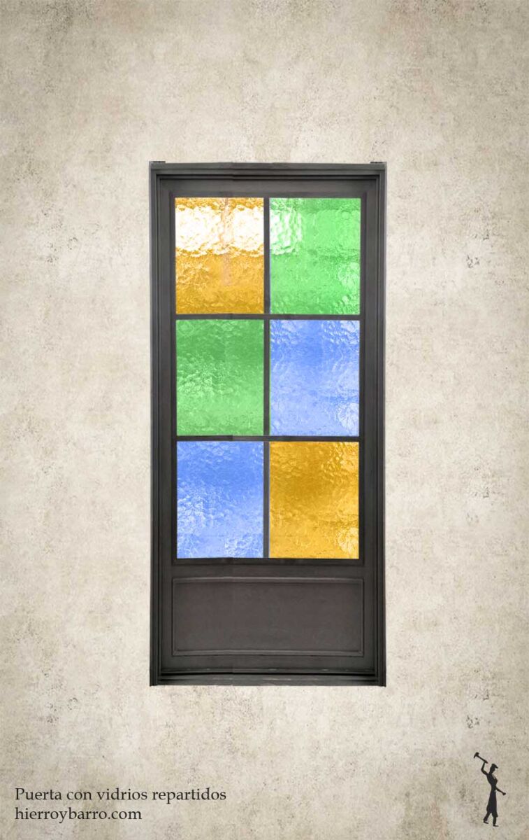 Rejas Vidrios Repartidos de colores