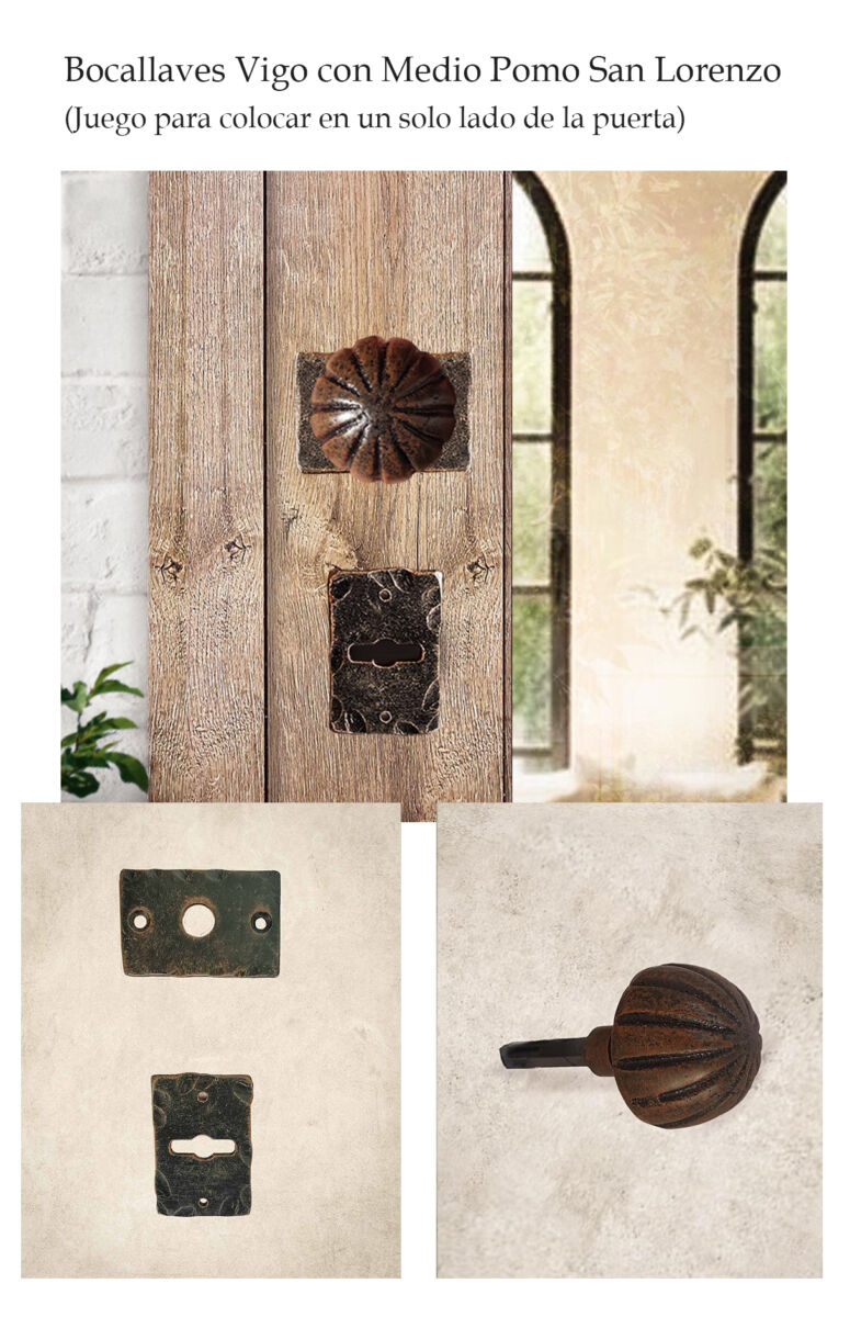 Manija de hierro forjado. Manijon Manija de hierro. Tiradores. Manijas para puertas. Puertas de entrada. Puerta de madera. Herrajes de hierro en Argentina.