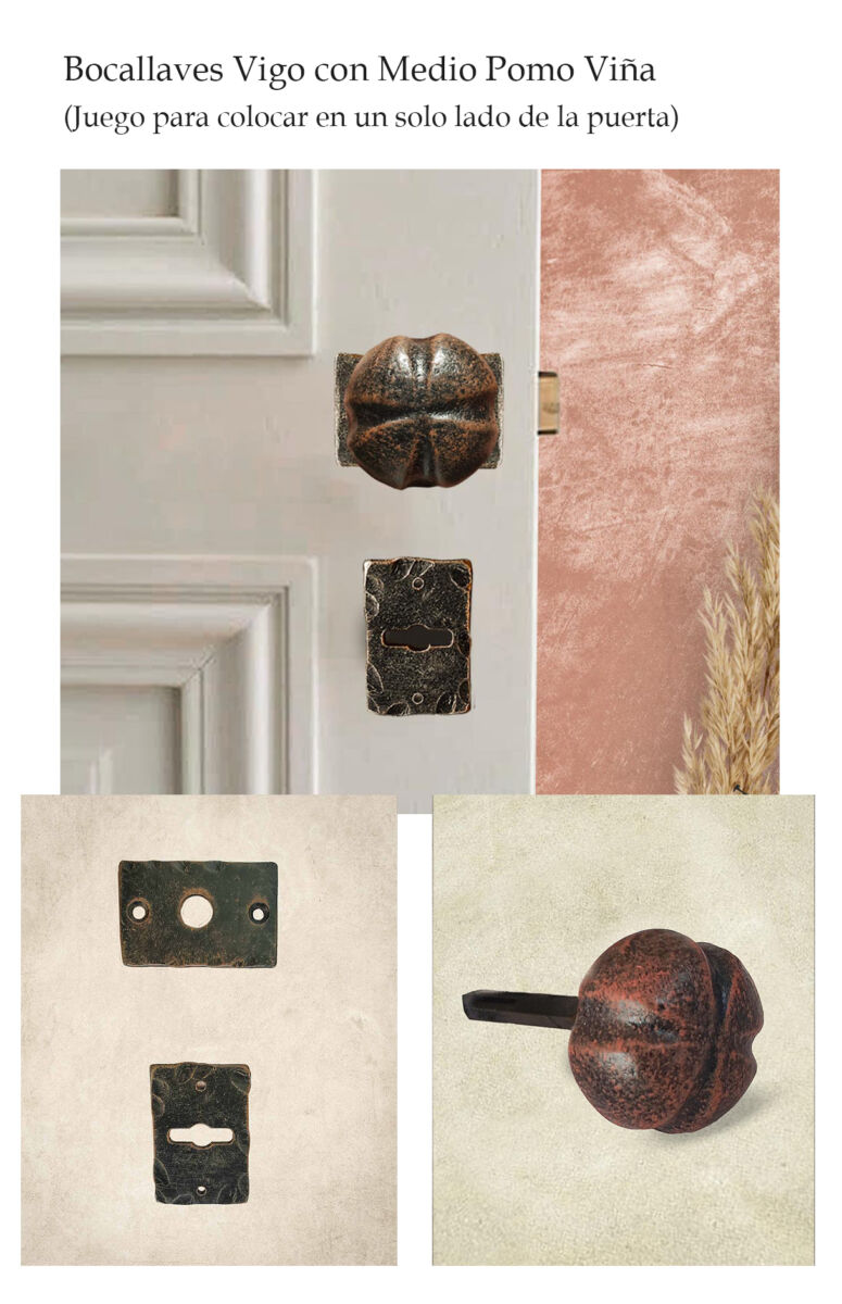 Manija de hierro forjado. Manijon Manija de hierro. Tiradores. Manijas para puertas. Puertas de entrada. Puerta de madera. Herrajes de hierro en Argentina.