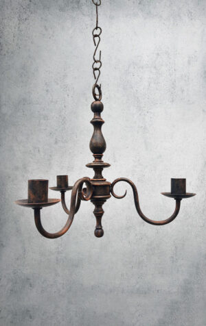 Araña de hierro forjado, lamparas de hierro, decoracion, iluminacion