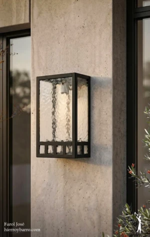 Farol José con vidrios transparentes