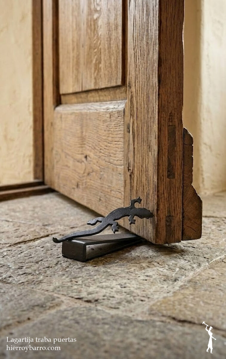 Lagartija Traba puertas